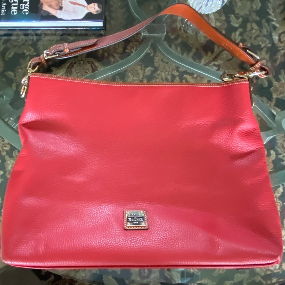 Dooney Red Pebble Courtney
